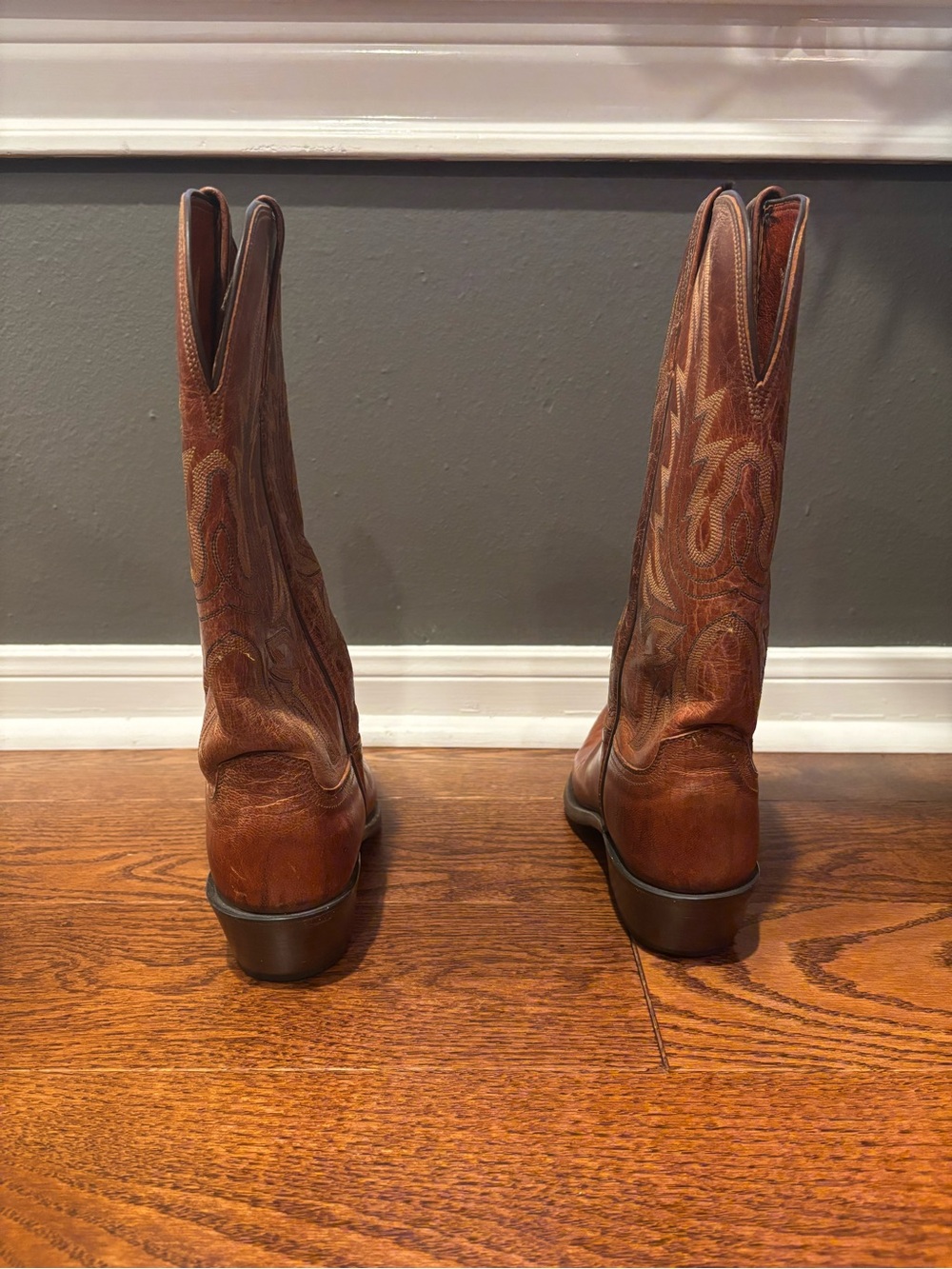 Size Women’s 9 Lucchese Since 1883 Tan Burnished Savannah Mad Dog Goat Boots - Picture 6 of 7